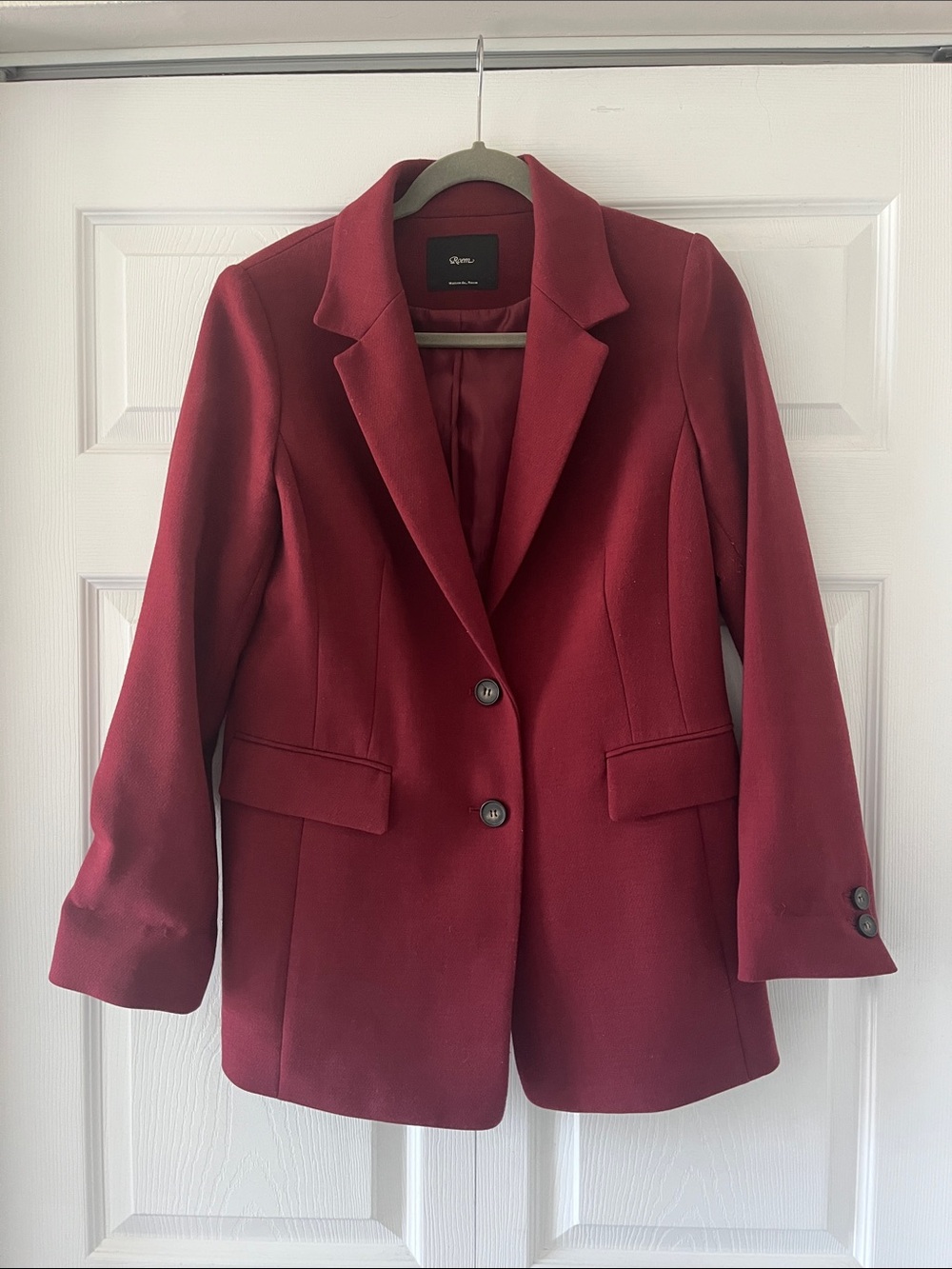 Roem Deep Burgundy Tailored Blazer